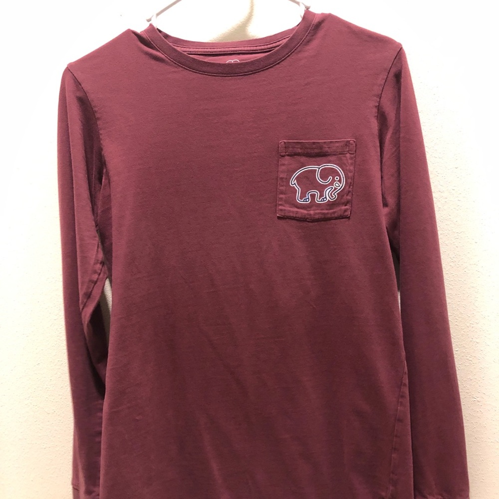 Maroon ivory Ella long sleeve